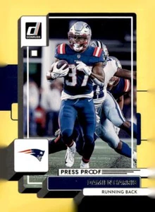 2022 Donruss #135 Damien Harris Yellow Press Proof - Picture 1 of 2