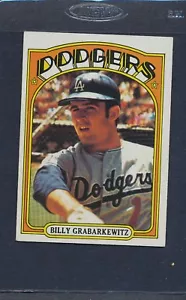 1972 Topps #578 Billy Grabarkewitz Dodgers quasi nuovo *7033 - Foto 1 di 1