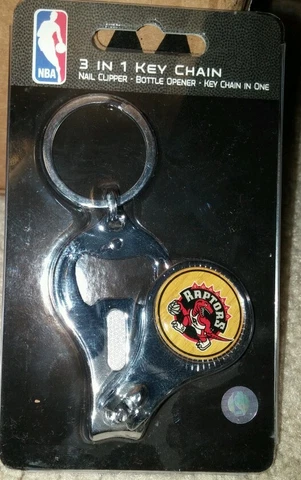 NBA Toronto Raptors 3 in 1 Keychain Nail Clipper Bottle Opener Free Ship Cover