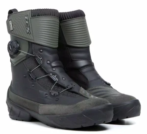 TcX Infinity 3 Mid Wp Green Size 46 Low Motorcycle Boots Adventure Touring - Picture 1 of 3