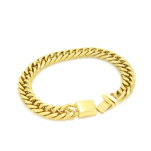 PULSERA GRUESA MIAMI CUBANO ESLABÓN ESTRECHO SÓLIDO ACABADO ORO AMARILLO 14K 12MM 9 pulgadas - Imagen 1 de 2