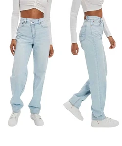 American Eagle Jeans AE Highest Rise Baggy Straight Crossover Light 6R 28 x 31 - Picture 1 of 6