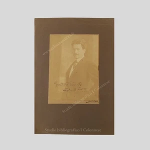 Autogramm Gualtiero Tumiati Theater Futurismus Marinetti 1913 Fotografie Sciutto - Bild 1 von 1