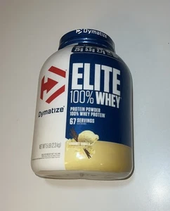 Dymatize Elite 100% 5LB Whey Protein 25g per Serving 67 Servings Pick Flavor New - Picture 1 of 9