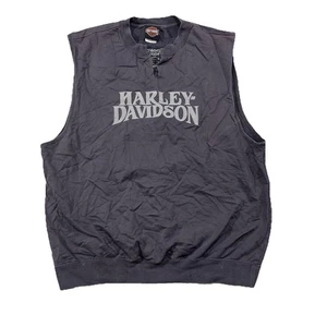 Harley Davidson Sleeveless Sweater Shirt Men Size Large California Rocklin J2Y - Bild 1 von 5