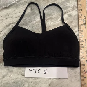 Sujetador Lululemon Flow Y usado anteriormente - negro - nuevo estado usado - Imagen 1 de 5