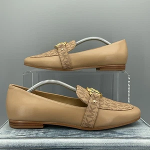 NEW Michael Kors Women’s Rory Monogram-Print Loafers Beige Size 7M - Picture 1 of 10