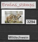 2017 Federal Self-Adhesive New Mi Nr 3244 Boar and Others