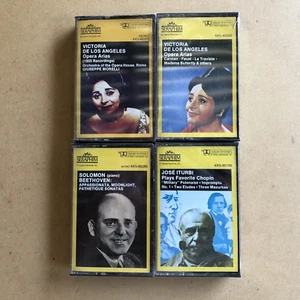 Victoria De Los Angeles Solomon Jose Iturbi Classic Music 4 Mint Cassettes set - Picture 1 of 8