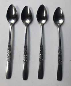 Northland 4 Iced Tea Spoons Stainless Flatware Mid Century Korea Vtg Used - Picture 1 of 8