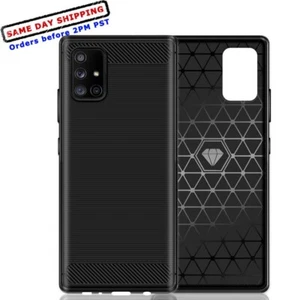 Carbon Fiber Soft SlimTPU Case for Samsung Galaxy A71 5G UW SM-A716V Verizon USA - Picture 1 of 1