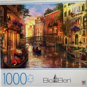 Big Ben 1000 Small Piece Jigsaw Puzzle "Sunset in Venice" by MB Brand New - Picture 1 of 5