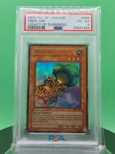 PSA 4 Fiber Jar LOD-056 Legacy of Darkness Ultra Rare 2003 English Yu-Gi-OH! TCG - Picture 1 of 4