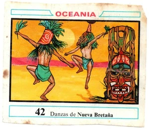 DANZAS DE NUEVA BRETAÑA #42 CROMO OCEANIA 1968 DUNKIN RECUPERADO DE ALBUM - Imagen 1 de 2