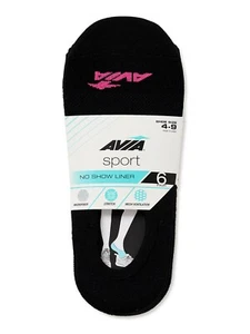 AVIA®  Women's Micro Performance Sport No Show Liner Socks, 6-Pack - Picture 1 of 5