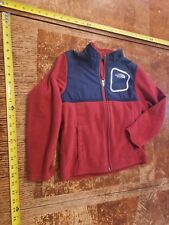 THE NORTH FACE YOUTH FLEECE PULL OVER JACKET 1/4 ZIP SIZE 6 RED / BLACK #S41