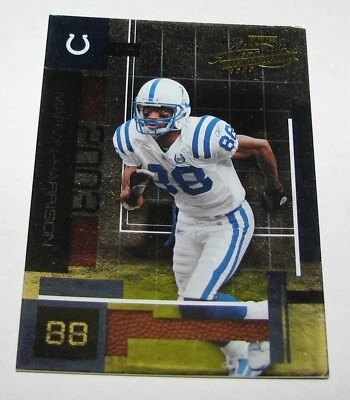 Indianapolis Colts 2003 Playoff Absolute Memorabilia Marvin Harrison #21 HOF - Image 1 of 4
