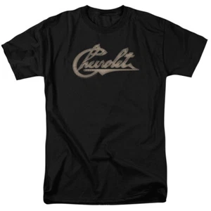 Chevrolet Black Men's T-Shirt with printed Script Letters XL - Picture 1 of 1