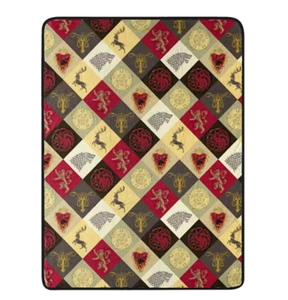 GAME OF THRONES HOUSE GAMES SUPER PLUSH THROW  46"x60" - BRAND NEW  - Picture 1 of 3