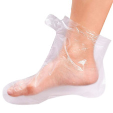 200 PCS Plastic Foot Covers - Plastic Socks for Pedicure Transparent Therapy - F
