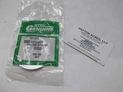 Muelle de rebobinado de arranque 753-04286 para Troy-Bilt TB310QS, TB320, TB320BV Foto 1 de 2