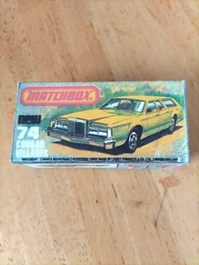 Matchbox Superfast - No74 Mercury Cougar Villager  - Replica / Copy Box only - Picture 1 of 3
