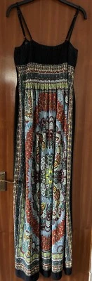 India Boutique Verano Playa Festival Boho Maxi Ibiza Paisley Bufanda Vestido M/L Foto 1 de 4