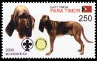 TIMOR LESTE 2002g - Dogs of the World "Bloodhound" (pb74155+)