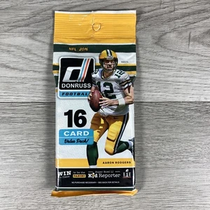 2016 Panini Donruss Football Value 16 Card Factory Sealed Jumbo Fat Cello Pack - Picture 1 of 2
