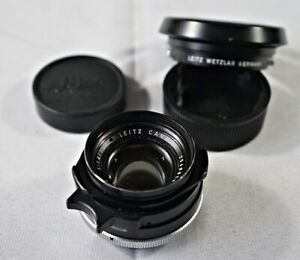 Leica SUMMILUX-M 35mm f/1.4 Canada 1972 + 12504 hood and  original caps EXC++