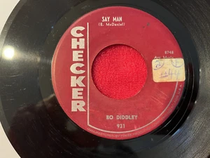 Bo Diddley -Say Man / The Clock Strikes Twelve - Checker #931 - VG+ Vinyl - Picture 1 of 6