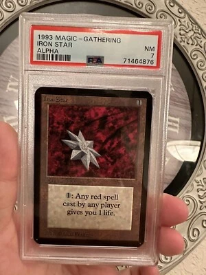 IRON STAR Alpha PSA 7 Graded MTG Vintage  - Image 1 of 4