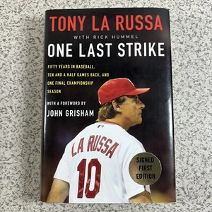 Tony La Russa One Last Strike Book Signed Auto First Edition St. Louis Cardinals - Picture 1 of 15