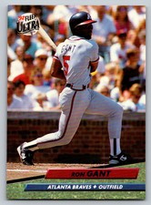 1992  Ultra #161 Ron Gant Atlanta Braves