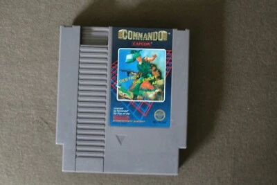  Commando   copcom NES vintage Original authentic Nintendo 1985 Tested work - Image 1 of 2