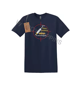 This Guns Loaded Razor Clam Digging Graphic Printed Men's T-shirt Beach Target - Picture 1 of 6