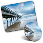 1 Mouse Mat & 1 Round Coaster Boscombe Pier Bournemouth England #50357
