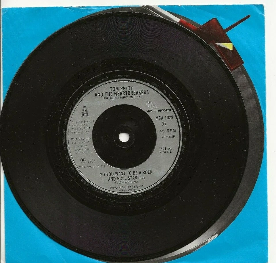 TOM PETTY SO YOU WANT TO BE A ROVK AND ROLL STAR RARE UK PROMO SINGLE FROM 1985 - Image 1 of 1