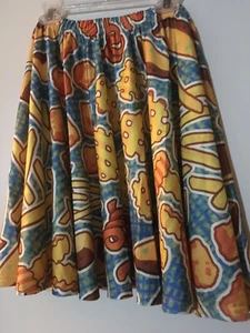 WOMEN’S SWING SKIRT UNBRANDED PRINTS OF All KINDS OF POTATOES SZ L - Picture 1 of 4
