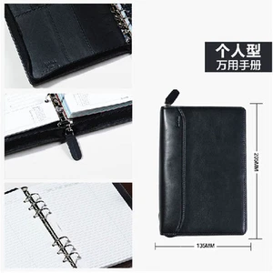 Filofax Nappa Organizador Personal Cremallera Planificador Libro Diario Cuero Negro 025150 Nuevo - Imagen 1 de 8