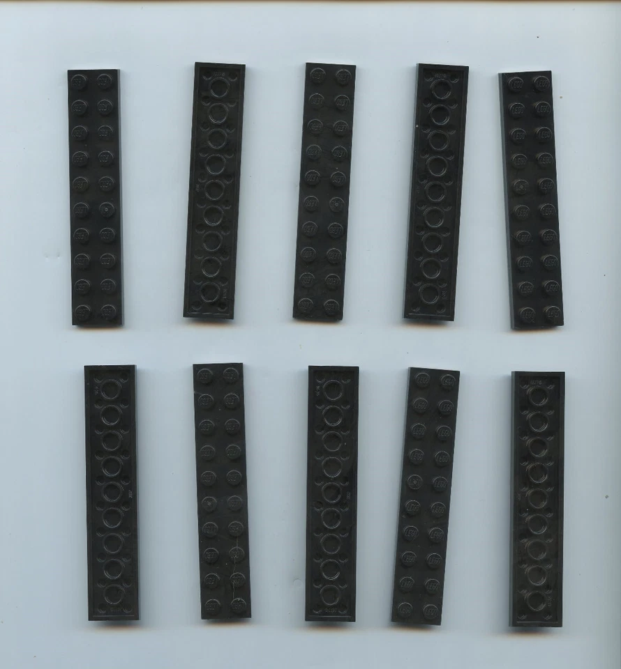 LEGO x 10 Black Plate 2 x 10 NEW 3832 - Image 1 of 1