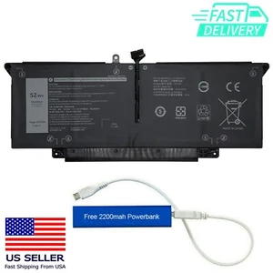 JHT2H 451-BCPW BATTERY FOR LATITUDE 7310 LATITUDE 7410 7.6V 52WH HRGYV X825P - Picture 1 of 1