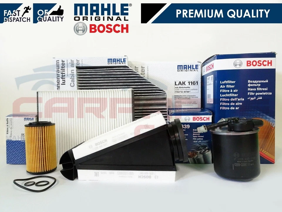 FOR MERCEDES C CLASS W205 S205 2013- AIR OIL FUEL POLLEN FILTER SERVICE KIT - Image 1 of 1