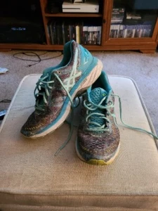 Asics Gel Kayano 23 Blue Silver Green Running Sneakers 10 US Shoes T6A5N - Picture 1 of 7