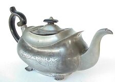 Antique Dixon Smith English Pewter Tea Pot C 1811-1822