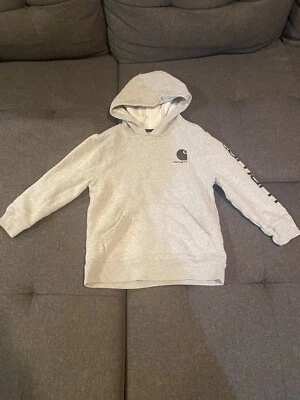 Sudadera con Capucha Carhartt Juvenil Pequeña 8-10 Gris Sudadera con Capucha Foto 1 de 4