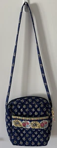 VTG Vera Bradley Crossbody Maison Blue Retired Handbag Moms Day Out Bag Lunch - Picture 1 of 13