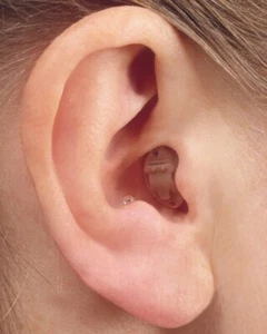 TINY IN THE EAR CIC hearing amplifier`s 3 programs high , low noise LEFT USA - Picture 1 of 2