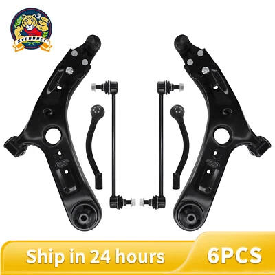 6Pcs Front Lower Control Arms with Ball Joints Kit Fit For 2014-2019 Kia Soul EV - Image 1 of 4