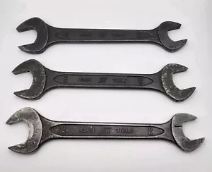 Open End Wrench Forged Steel 30 x 27 / 30 x 24 VTG ASAHI Tools Japan Set of 3 - Picture 1 of 6